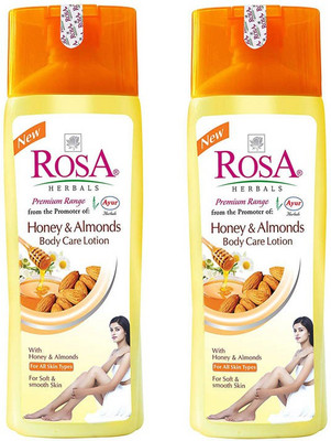 

Rosa Honey & Almond Body Care Lotion 500 ML(Pack of 2)(500 ml)