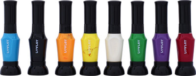 

LUVLEY Funky Nail Paint Set, 8 Colours(Multicolor)