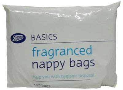 

Boots Baby Essentials 100 Fragranced Nappy Sacks - New Born