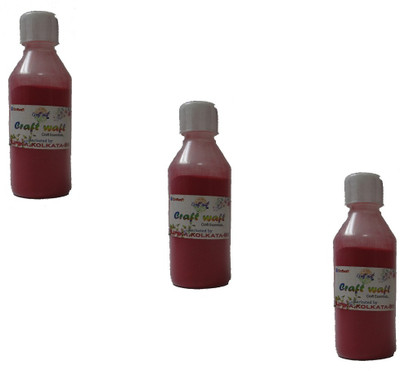 CRAFTWAFT RED COLOUR SAND PACK OF 3(Set of 3, Red)