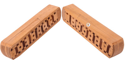 

KDT Series Maze Art Wood Pencil Boxes(Set of 2, Brown)