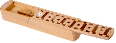 

KDT Series Maze Art Wood Pencil Box(Set of 1, Brown)