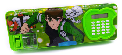 

CARRYON CALCULATOR PENCIL BOX BEN10 PENCIL BOX Art Plastic Pencil Box(Set of 1, Green)