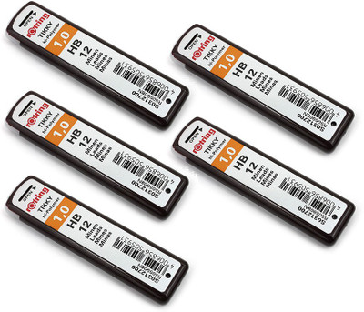 

rotring 1.0 HB HI-Polymer Leads Set of 5 Tubes - Each Tube Contains 12 Leads - (Total 60 Leads) Pencil(Brown)