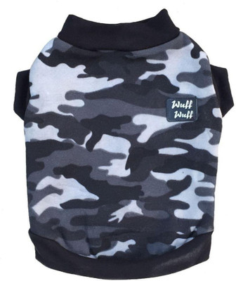 

Wuff Wuff T-shirt for Dog(Black, size-26