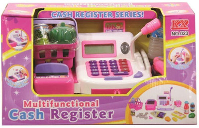 

Authfort Cash Register Banking Pretend Play Electronic Sounds Educational(Multi)