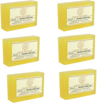 

Khadi ORGANIQUE Chandan Haldi Soap (Pack of 5)(625 g, Pack of 6)