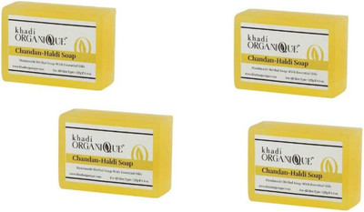 

Khadi ORGANIQUE Chandan Haldi Soap (Pack of 4)(450 g, Pack of 4)