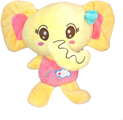 

TALKING GANESHA Big Ear Elephant Stuffed Soft Plush Toy Love Girl 30 cm (Yellow) - 30 cm(Multicolor)