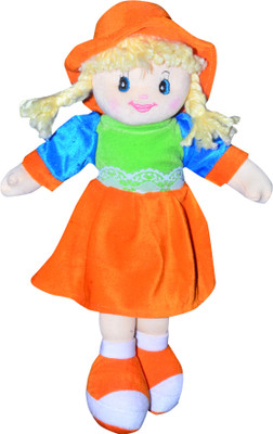 

KR Toys My Baby Excel Plush Doll With Hat Multicolour - 30 cm(Multicolor)