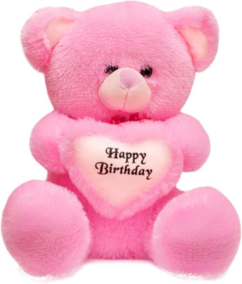

V Teddy Happy Birhday Teddy Bear - 60.25 cm(Pink)