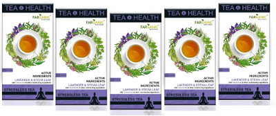 

FARGANIC Buy 100% Natural Stressless Green Tea 125 Tea Bags Lavender, Chamomile, Fennel, Peppermint Green Tea Bags(125 Bags, Box)