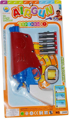 

Vibgyor Vibes Pocket Air Gun with Holster, Soft Foam Suction Bullets. - No Batteries Required(Multicolor)