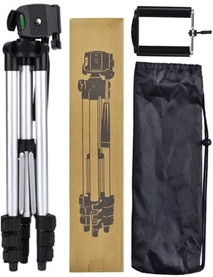 

BUY SURETY Top Selling New 2019 Super Quality Tripod-3110 For Camera, Mobile, DSLR, SLR, Mobile Holder, Camera Holder, Mobile Stand With Quick Release Plate Mobile Holder Tripod(Silver & Black, Supports Up to 1500 g)