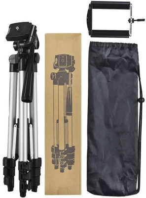 

BUY SURETY Best Buy New 2019 DSLR Stand 3110 Tripod For Camera, Mobile, DSLR, SLR, Mobile Holder, Camera Holder, Mobile Stand With Quick Release Plate Mobile Holder Tripod(Silver & Black, Supports Up to 1500 g)