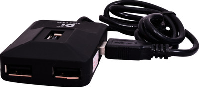 

DI Usb Hub 2.0 4 Port Stream USB Adapter(Black)