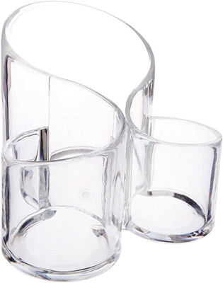 

Arura S - Shape Transparent Acrylic Cosmetic Makeup Organizer//Lipstick Holder//Display Stand//Nail Polish || Eyebrow Pencil Storage Box make up, jewelry, lipstick, stationary Vanity Box(Transparent)