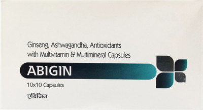ABIGIN Multivitamins & Multiminerals for Men and Women - Ginseng + Antioxidants(100 No)