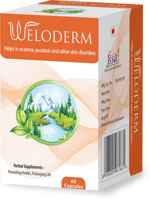 

Welex Ayurvedic Weloderm (Help in Eczema, Psoriasis and Other Skin Disorders)(60 No)