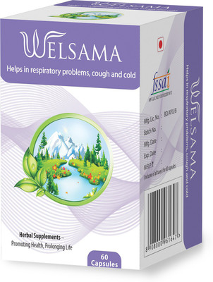 

Welex Ayurvedic Welsama (Helps In Respiratory Problems, Cough And Cold)(60 No)
