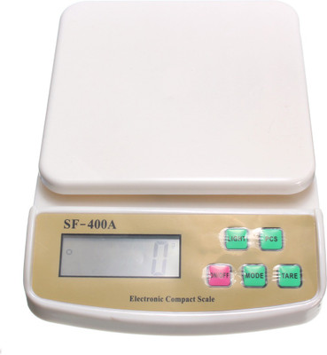 

Zelenor Electronic Digital Kitchen Weight Machine Multipurpose 10Kg Weighing Scale (White) Weighing Scale(White)
