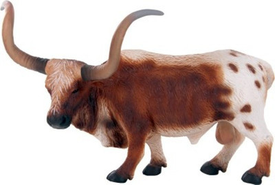 

Collecta Texas Longhorn Bull(Brown, White)