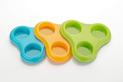 

iBubble Products Premium Multipurpose Revolving Pickle Jar Set for Dining Plastic Spice Storage Rack 3 Piece / 3 jar Condiment Set, mouthfreshner Set Appliance Knob