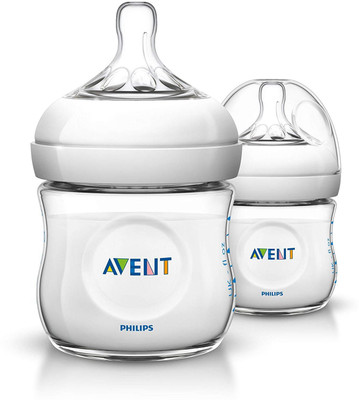

Philips AVENT NATURAL 2 FEEDING BOTTLES 125ML/4oz - 125 ml(TRANSPARENT)
