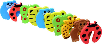 

BabySafeHouse 10 Pieces Finger Pinch Door Guard (Animal Shape) for Baby Safety and Baby Proofing to protect child’s fingers(Multicolor)
