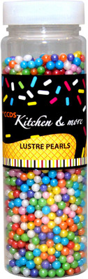 

CCDS Luster Pearls For Cupcakes, Cakes And Cookies Dragees(125 g, Neutral Vanilla Flavour)