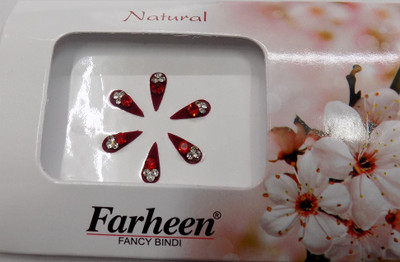 

Farheen NATURAL BINDI 22 FORHEAD Maroon Bindis(INDIAN FANCY BINDI)