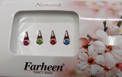 

Farheen NATURAL BINDI 19 FORHEAD Multicolor Bindis(INDIAN FANCY BINDI)