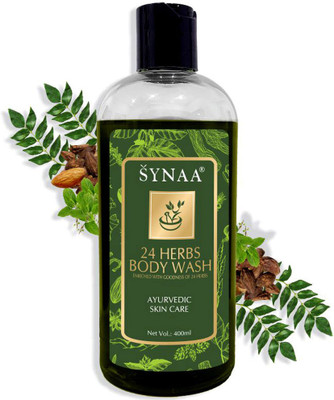 

synaa Herbal Body wash - Enriched With 24 Herbs Including Neem, Tulsi & Aloe Vera - 400 ML(10 ml)