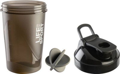 

Tranduious Fitness Gym Protein Shaker/Sipper 400 ml Shaker(Pack of 1, Black)