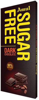 

Amul Sugar Free Dark Chocolate- 55% Rich In Cocoa, 150 gm Bars(150 g)
