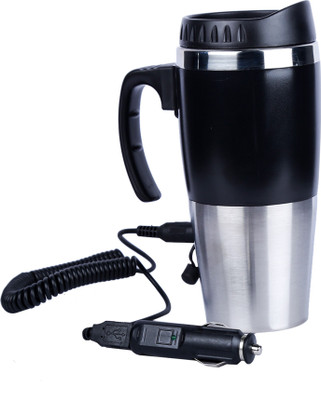 

AutoVHPR Car Coffee and Tea Maker Boils Water in 20 Minutes Can also be run using Laptop USB Port 4 Cups Coffee Maker(Silver)
