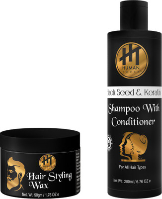HUMAN TOUCH Hair Styling Wax & Shampoo With Conditioner Pack Of 2(Set of 2)