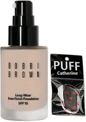 

catherine silicon puff, Bobbi brown long-wear even finish foundation(Set of 2)