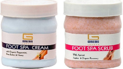 

GORGEOUS LONDON FOOT SPA CREAM / FOOT SCRUB(Set of 2)