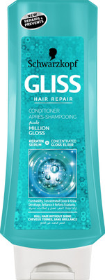 

Schwarzkopf Gliss Hair Repair With Liquid Keratin Million Gloss Conditioner 400 ml(400 ml)