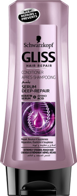 

Schwarzkopf Gliss Hair Repair with Liquid Keratin serum Deep Repair Conditioner 200 ml(200 ml)