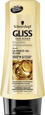 Schwarzkopf Gliss Hair Repair with Liquid Keratin Ultimate Oil Elixir Conditioner 200 ml(200 ml)