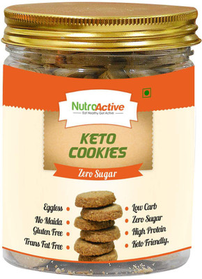 

NutroActive Keto Cookies Zero Sugar Low Carb High Protein Gluten Free- 200g(200 g)