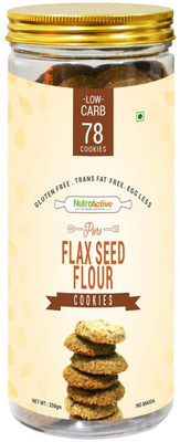 

NutroActive Pure Flax Seed Flour Cookies Low Carb Gluten Free - 350gm(350 g)