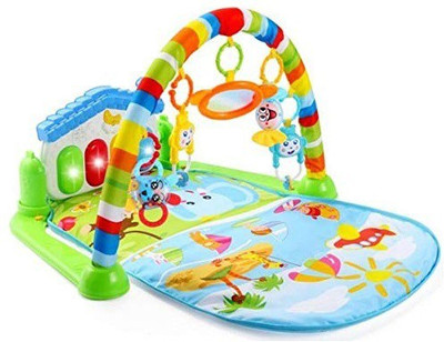 

WAMA RETAILS Baby's Playmate Gym with Toys with Piano, Songs, Lights and Hanging Toys. Made of Non Toxic Materials for Baby boy and Baby Girls. (Assorted Colour)(Multicolor)