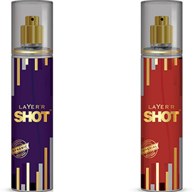 

Layer'r Shot DYNAMIC & IMPERIAL SET OF 135X2 Body Spray - For Men & Women(270 ml, Pack of 2)