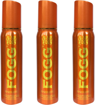 

Fogg RADIATE PACK OF 3 Body Spray - For Men & Women(360 ml, Pack of 3)