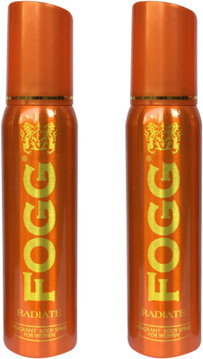

Fogg RADIATE PACK OF 2 Body Spray - For Men & Women(240 ml, Pack of 2)