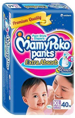 

MamyPoko MAM POKO PANTS EXTRA PACK 48 - XL(40 Pieces)