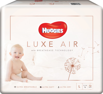 

Huggies Luxe Air - Large Size - Diaper Pants (72 Count) - L(72 Pieces)